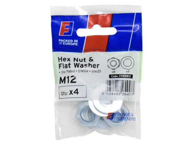 FORFPKNW12 - Nut & Washer M12 ForgePack 4
