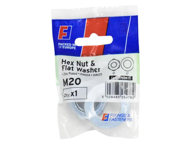 FORFPKNW20 - Nut & Washer M20 ForgePack 1