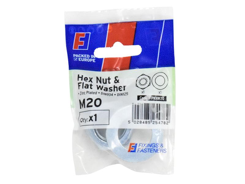 FORFPKNW20 - Nut & Washer M20 ForgePack 1