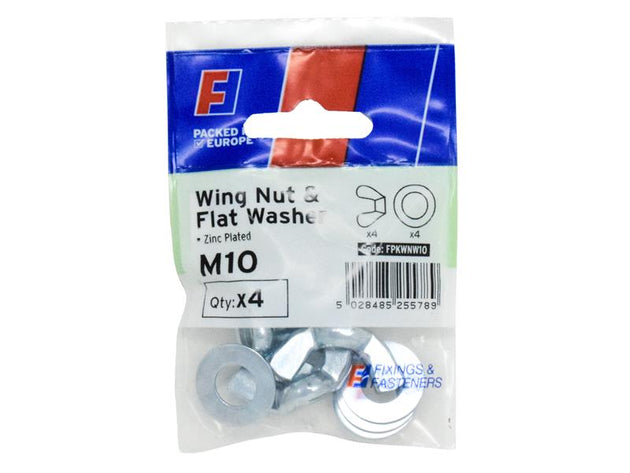 FORFPKWNW10 - Wing Nut & Washer M10 ForgePack 4