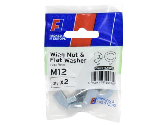 FORFPKWNW12 - Wing Nut & Washer M12 ForgePack 2