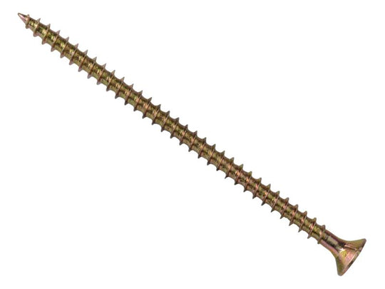 FORMPS580Y - Multi-Purpose Pozi Compatible Screw CSK ST ZYP 5.0 x 80mm Box 100