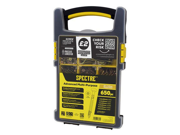 FOROPSPC650Y - â€˜Screw Prostate Cancerâ€™ Spectreâ„¢ Screw Kit, 650 Piece