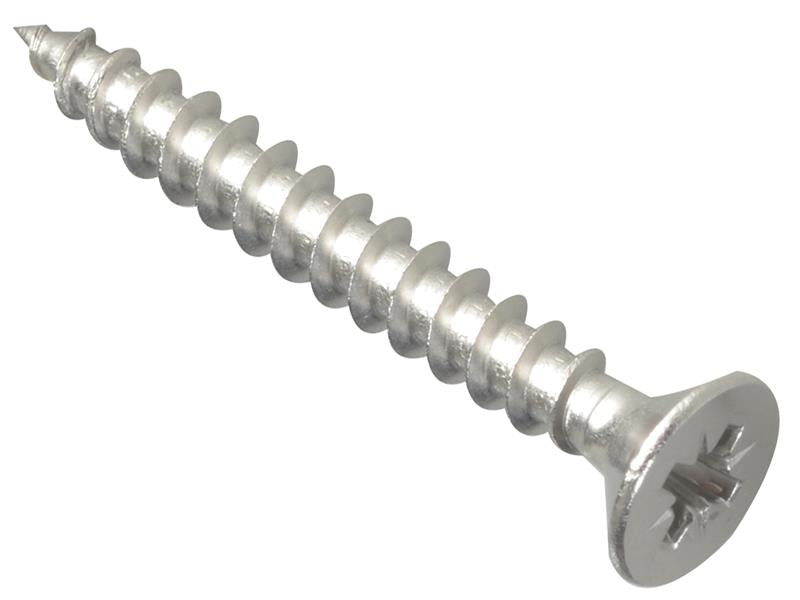 FORPOZI540S - Multi-Purpose Pozi Compatible Screw CSK ST S/Steel 5.0 x 40mm Box 200
