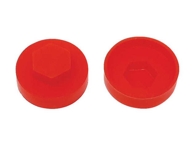 FORTFCC16PR - TechFast Cover Cap Poppy Red 16mm (Pack 100)