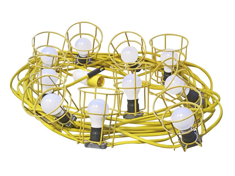 FPPSLFESTOON - Festoon Lights 10 ES Bulbs 110V 22m