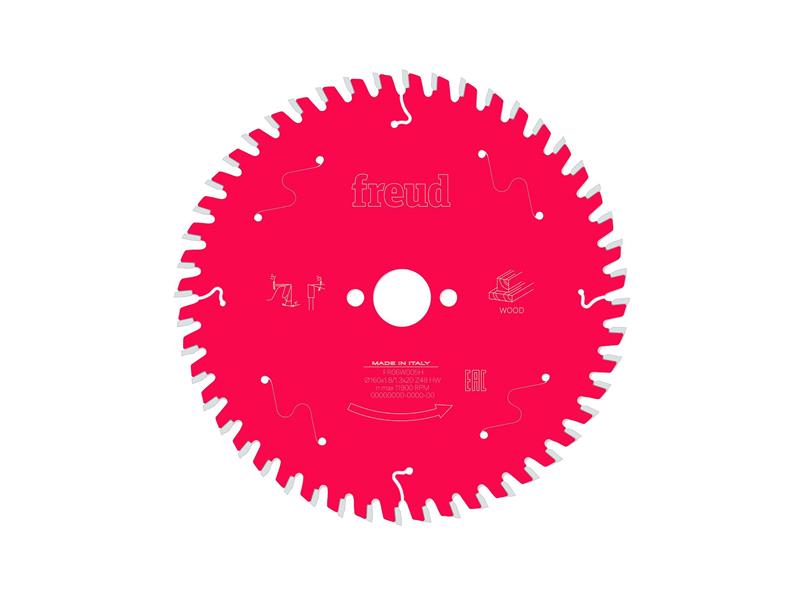 FRE03FS09677 - Wood Circular Saw Blade 160 x 20 x 1.8/1.3mm x 48T
