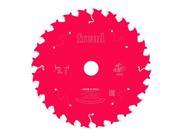 FRE03FS09686 - Wood Circular Saw Blade 165 x 20 x 1.7/1.3mm x 24T