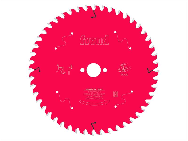 FRE03FS09715 - Wood Circular Saw Blade 190 x 20 x 2.4/1.6mm x 48T