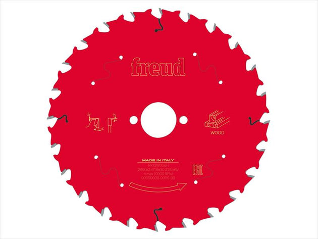 FRE03FS09717 - Wood Circular Saw Blade 190 x 30 x 2.4/1.6mm x 24T