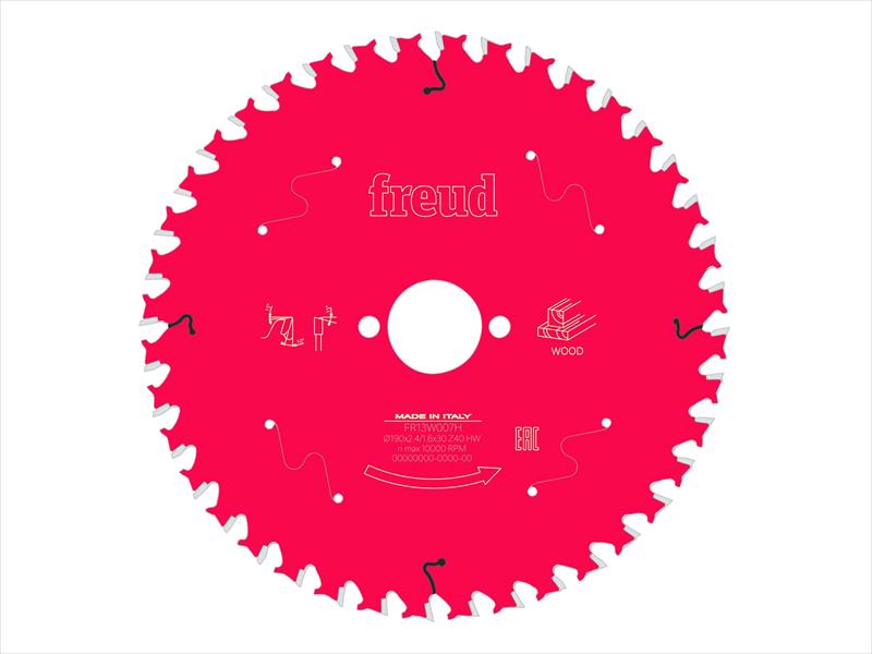 FRE03FS09718 - Wood Circular Saw Blade 190 x 30 x 2.4/1.6mm x 40T