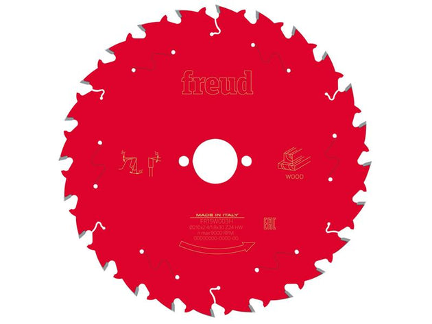 FRE03FS09725 - Wood Circular Saw Blade 210 x 30 x 2.4/1.8mm x 24T
