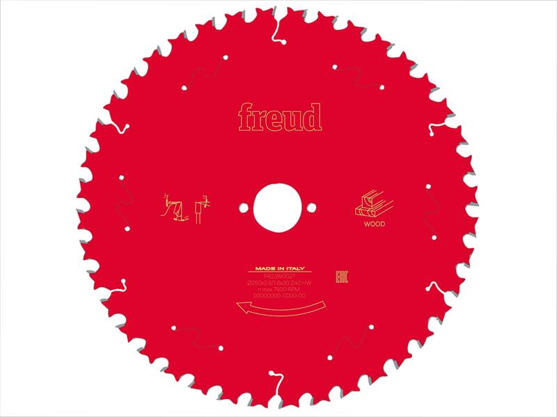 FRE03FS09775 - Wood Table Saw Blade 250 x 30 x 2.8/1.8mm x 40T