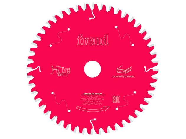 FRE03FS09799 - Laminated Panel Circular Saw Blade 160 x 20 x 2.2/1.6mm x 48T
