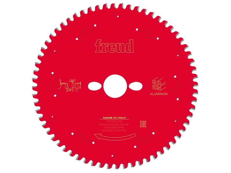 FRE03FS09821 - Metal Mitre Saw Blade 216 x 30 x 2.5/1.8mm x 64T