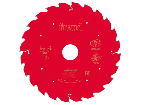 FRE03FS10058 - Wood Circular Saw Blade 190 x 30 x 1.45/1mm x 24T