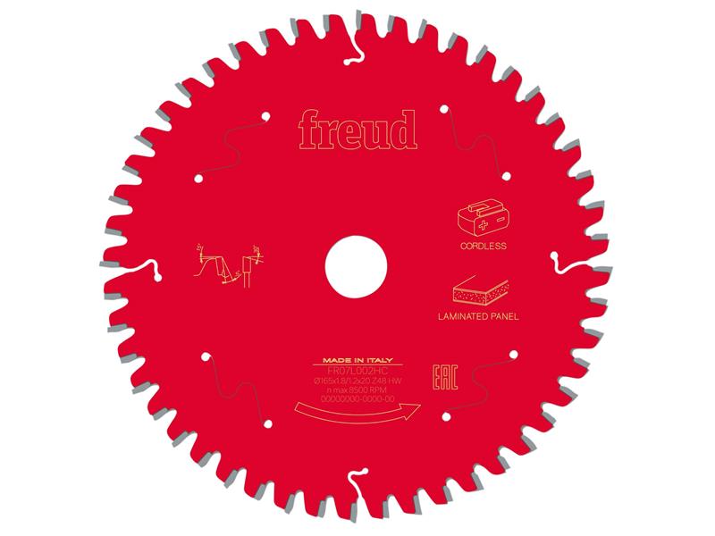 FRE03FS10076 - Laminated Panel Circular Saw Blade 160 x 20 x 1.8/1.2mm x 48T