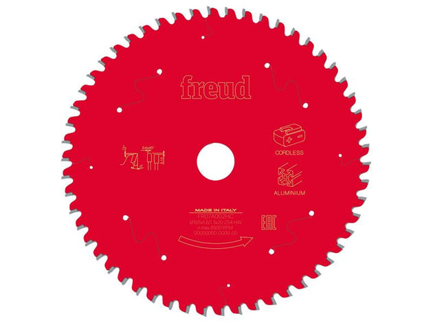 FRE03FS10086 - Metal Circular Saw Blade 165 x 20 x 1.8/1.3mm x 54T