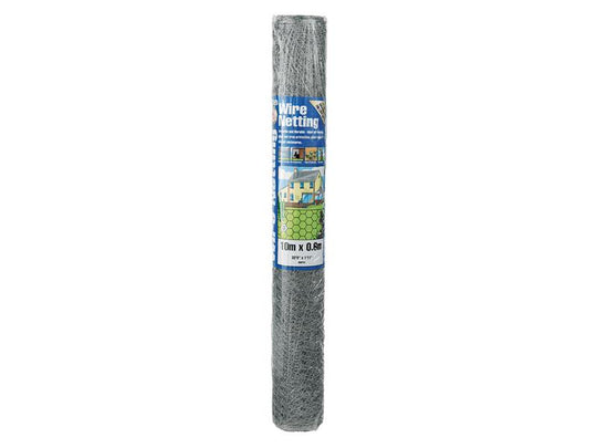 GDM50035 - Galvanised Wire Netting 13mmÂ² Hexagon, 10 x 0.6m