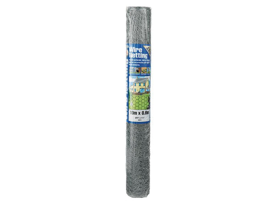 GDM50050 - Galvanised Wire Netting 13mmÂ² Hexagon, 10 x 0.9m