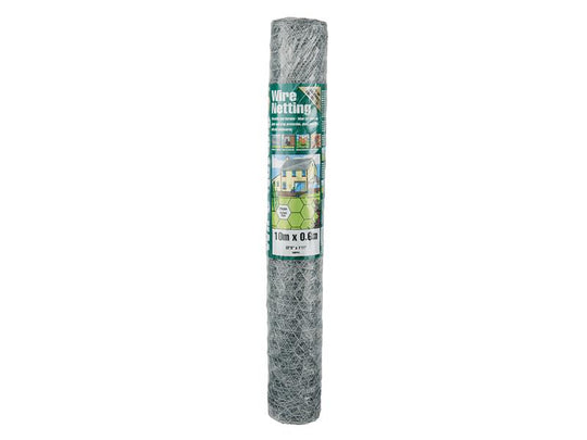 GDM50055 - Galvanised Wire Netting 25mmÂ² Hexagon, 10 x 0.9m