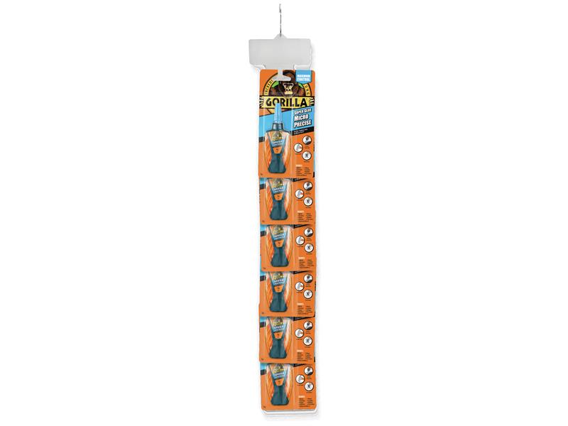 GRGGSGMPCS - Gorilla Super Glue Micro Precise Clip Strip (6 x 5g)