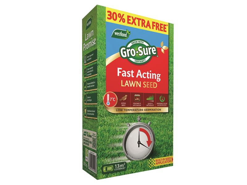 GRO20500299 - Gro-Sure Fast Acting Lawn Seed 10mÂ² + 30%