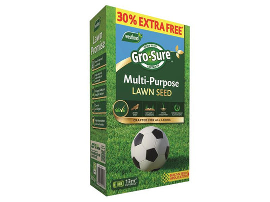 GRO20500301 - Gro-Sure Multi-Purpose Lawn Seed 10mÂ² +30% Free