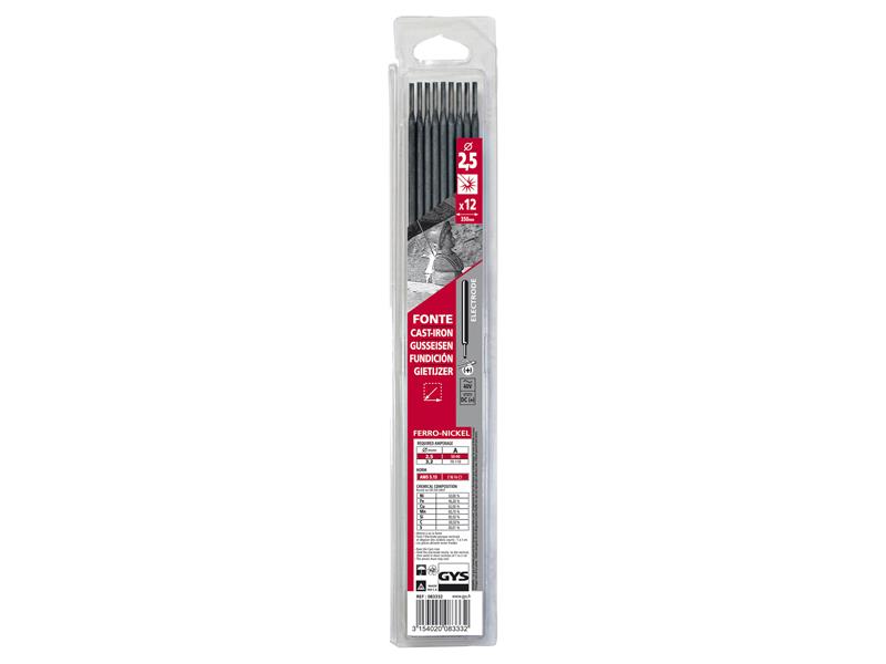 GYS083332 - Cast Iron Electrodes 2.5mm (Pack 12)