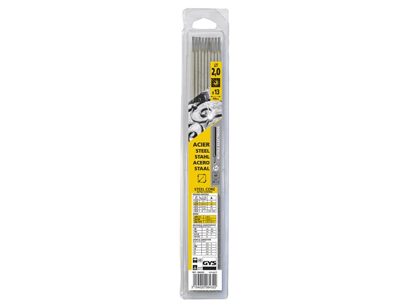 GYS084322 - Rutile Electrodes Steel 2.0mm (Pack 13)