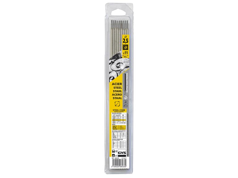 GYS084339 - Rutile Electrodes Steel 2.5mm (Pack 11)
