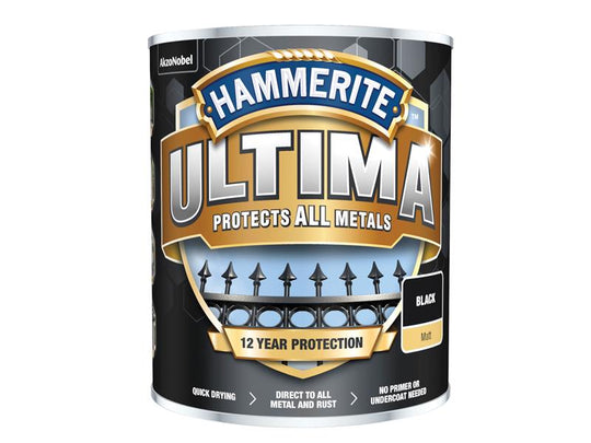 HMMUMMBL750 - Ultima Metal Paint Matt Black 750ml