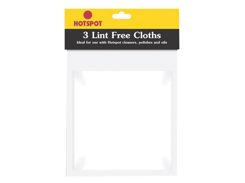HOTLFCT003 - Lint Free Cloths x 3 HSLFCT003
