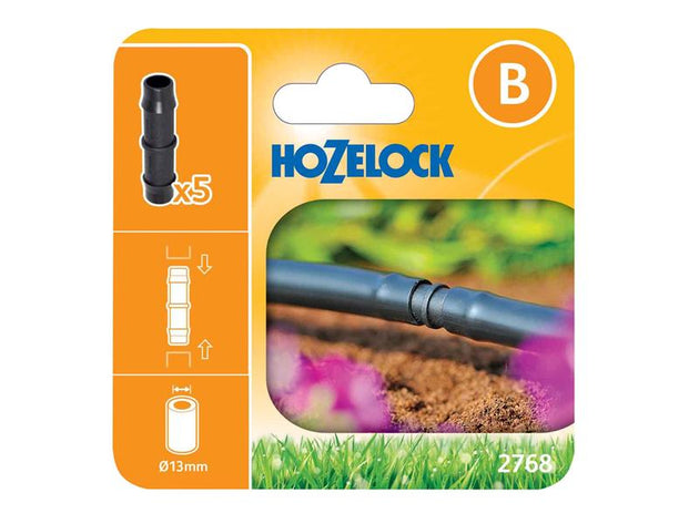 HOZ27680005 - 2768 Straight Connector 13mm (Pack 5)
