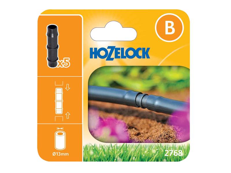 HOZ27680005 - 2768 Straight Connector 13mm (Pack 5)