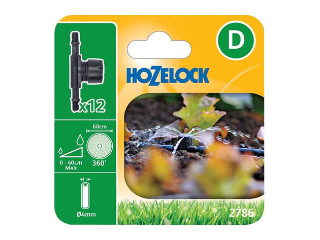 HOZ27860012 - 2786 In Line Adjustable Mini Sprinkler 4mm (Pack 12)