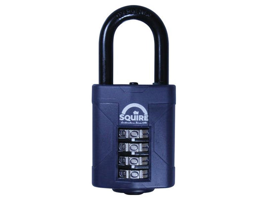 HSQCP5015 - CP50/1.5 Combination Padlock 4-Wheel 50mm Long Shackle 38mm