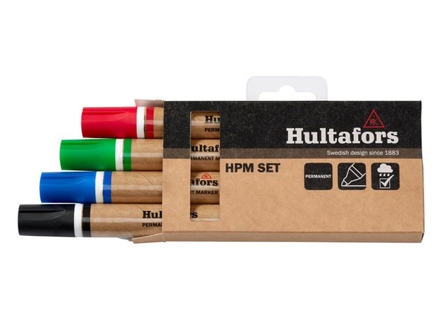 HUL650330 - HPM Permanent Marker Set, 4 Piece