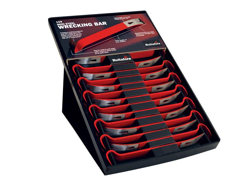 HUL827026 - 108 Mini Wrecking Bar Display 20 Piece