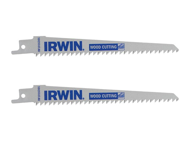 IRWIW1016301 - Sabre Saw Blade Wood/PVC Cutting 152mm (Pack 2)