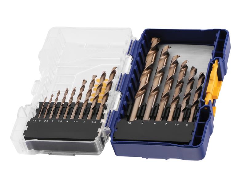 IRWIW3036501 - HSS Cobalt Drill Bit Set, 15 Piece
