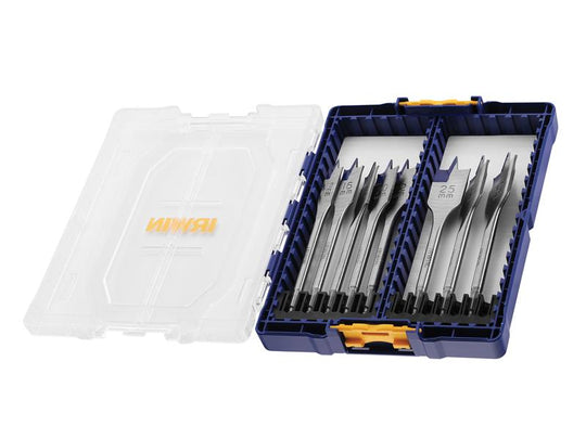 IRWIW4041010 - Blue Groove 4X Flat Bit Set, 8 Piece