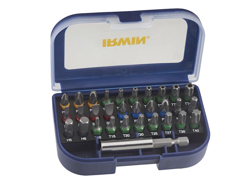 IRWIW6062526 - Colour Coded Screwdriver Bit Set, 31 Piece
