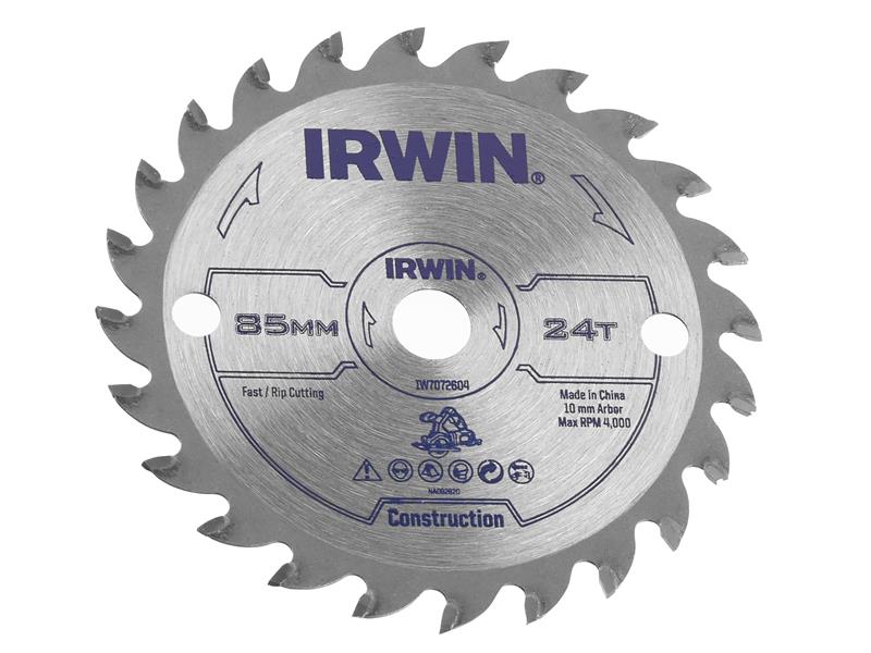 IRWIW7072604 - General Purpose Saw Blade 85 x 10mm x 24T ATB