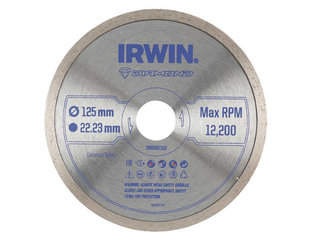IRWIW8087102 - Continuous Rim Diamond Blade 125 x 22.23mm