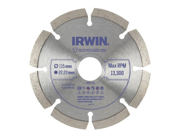 IRWIW8087103 - Segmented Diamond Blade 115 x 22.23mm
