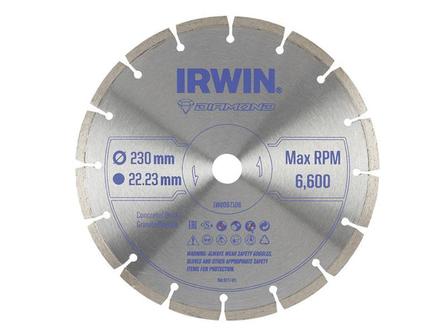 IRWIW8087106 - Segmented Diamond Blade 230 x 22.23mm