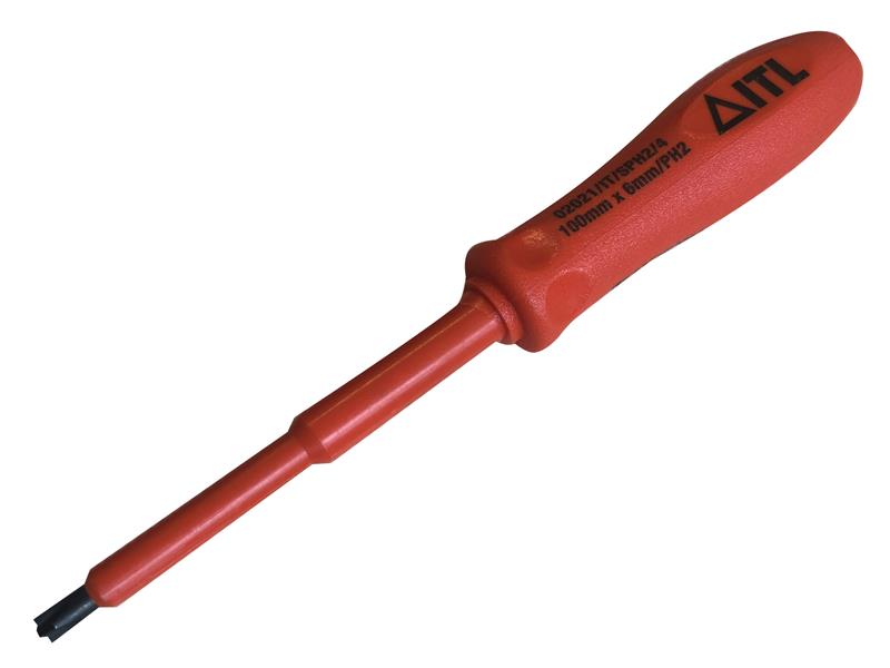 ITL02021 - Insulated Slotted/Phillips Screwdriver 100 x 6mm x PH2