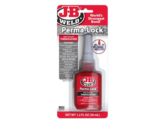 JBW27136UK - Perma-lock Red High High Strength Threadlocker 36ml