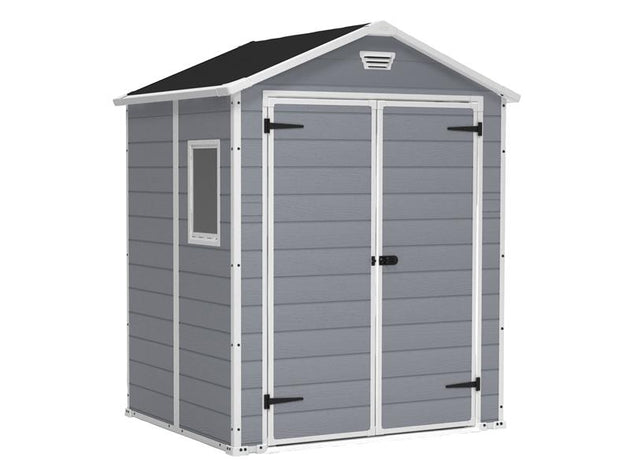 KET230255 - Manor Shed Grey 6 x 5ft